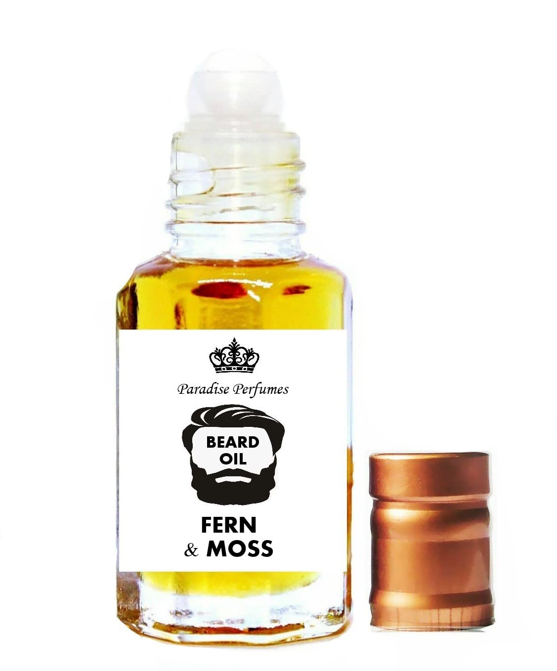 Premium Fern & Moss Beard Oil for Men - Hydrating, Conditioning & Growth Treatment | Vegan, Cruelty-Free & Natural Ingredients | 12ml Bottle | Perfect for Daily Grooming & Softening Facial Hair
