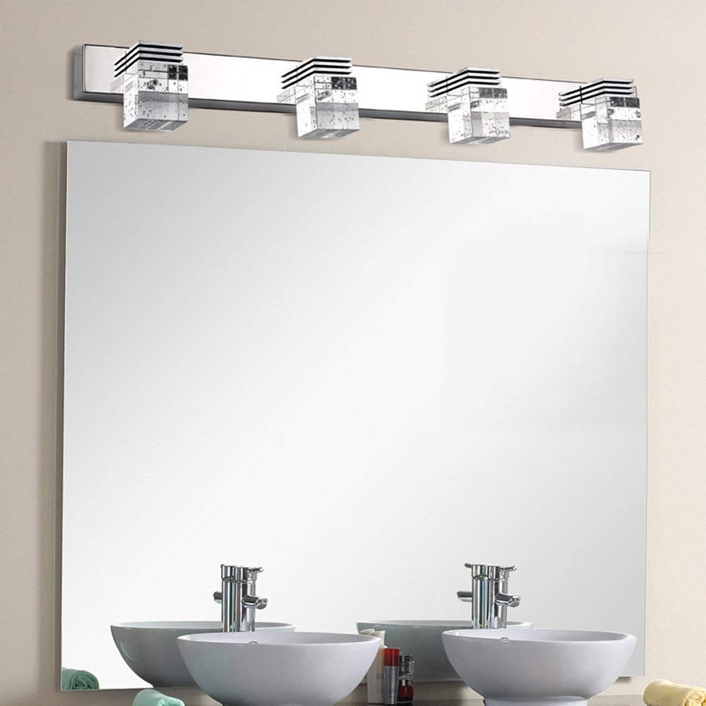Modern Crystal Bathroom Vanity Light Fixture - 24.4