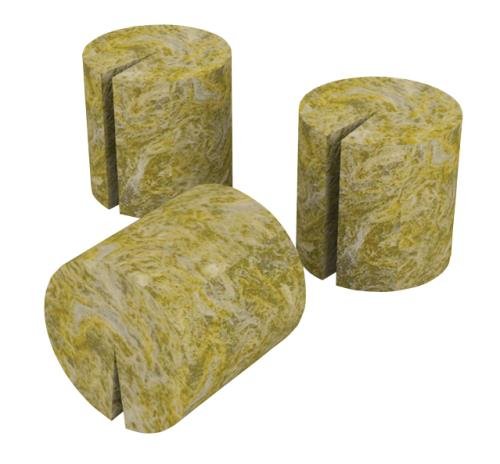 Grodan Stonewool MacroPlugs - 50 Round Plugs per Bag with Slit (35 Bags per Case) - Ideal for Hydroponic Seed Starting and Plant Propagation