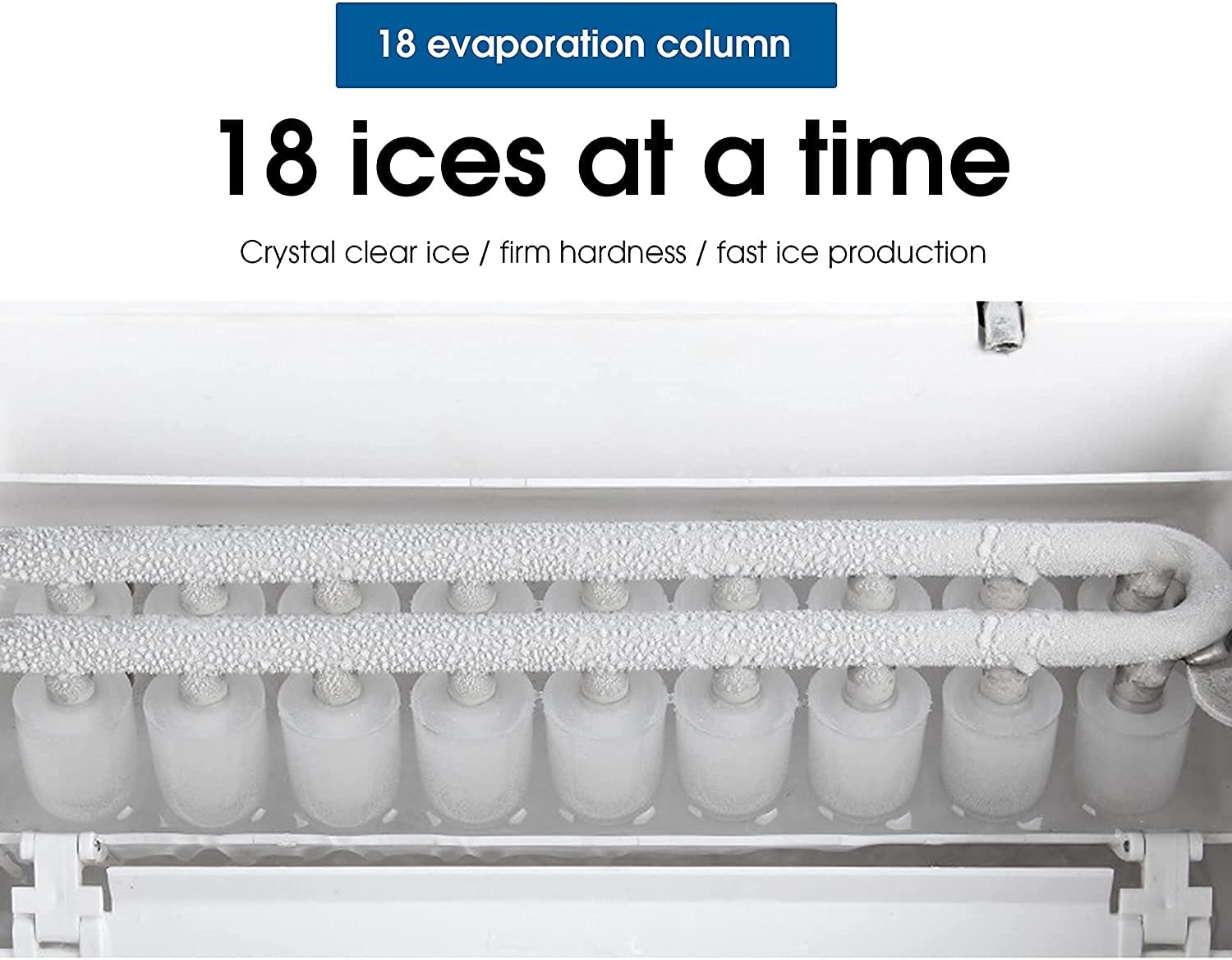 Portable Ice Maker Machine - 88Lbs/24H Fast Ice Production for Home, Kitchen, Office & Bar | Perfect for Cocktails, Parties & Daily Use