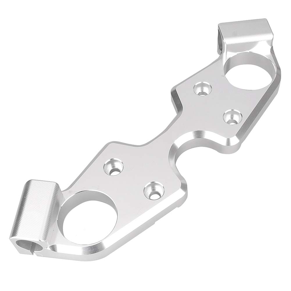 Suzuki GSXR 1300 Hayabusa Triple Tree Yoke Cover Top Clamp (2008-2013) - Silver | Motorcycle Fork Stabilizer for Enhanced Riding Comfort & Style