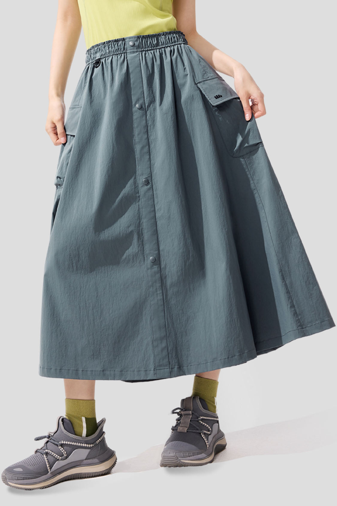Explorer Women's Water Resistant UPF50+ Parachute Skirt - Outdoor Hiking, Travel & Adventure Wear for Active Lifestyles