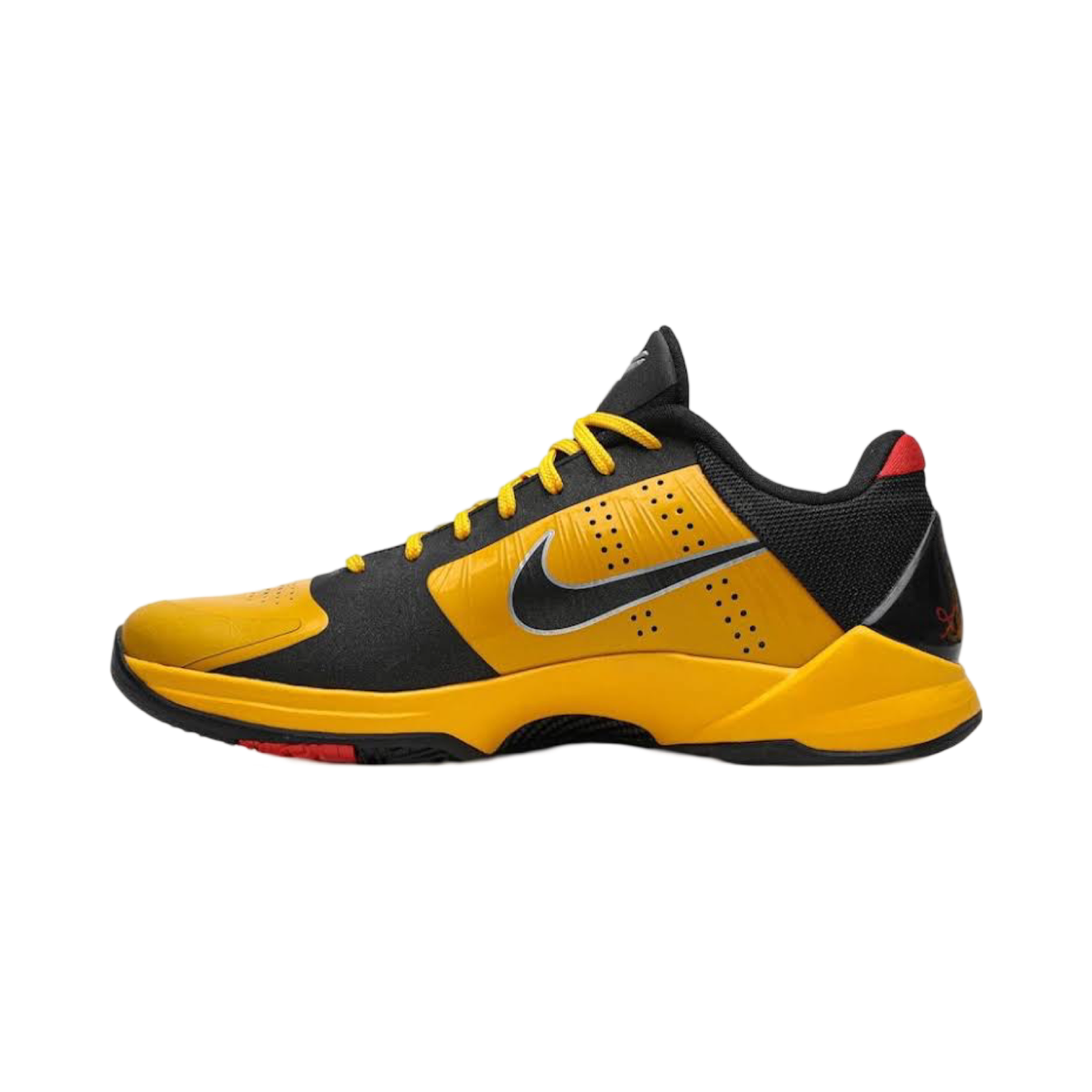 Nike Kobe 5 Protro Bruce Lee Basketball Shoes - Yellow Del Sol/Black/Metallic Silver (2010) | High-Performance Court Sneakers for Basketball Players & Collectors | Perfect for Games, Training & Streetwear Fashion
