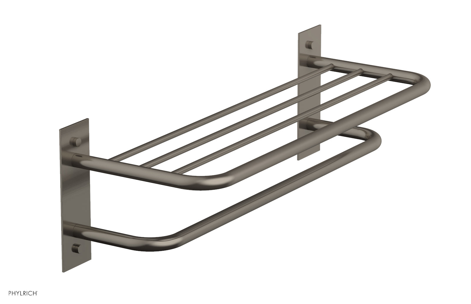 Premium Double Towel Rack & Shelf - Space-Saving Bathroom Organizer for Towels & Toiletries | Durable Stainless Steel Design | Perfect for Small Bathrooms, Laundry Rooms & Spa Areas (Model DB46)