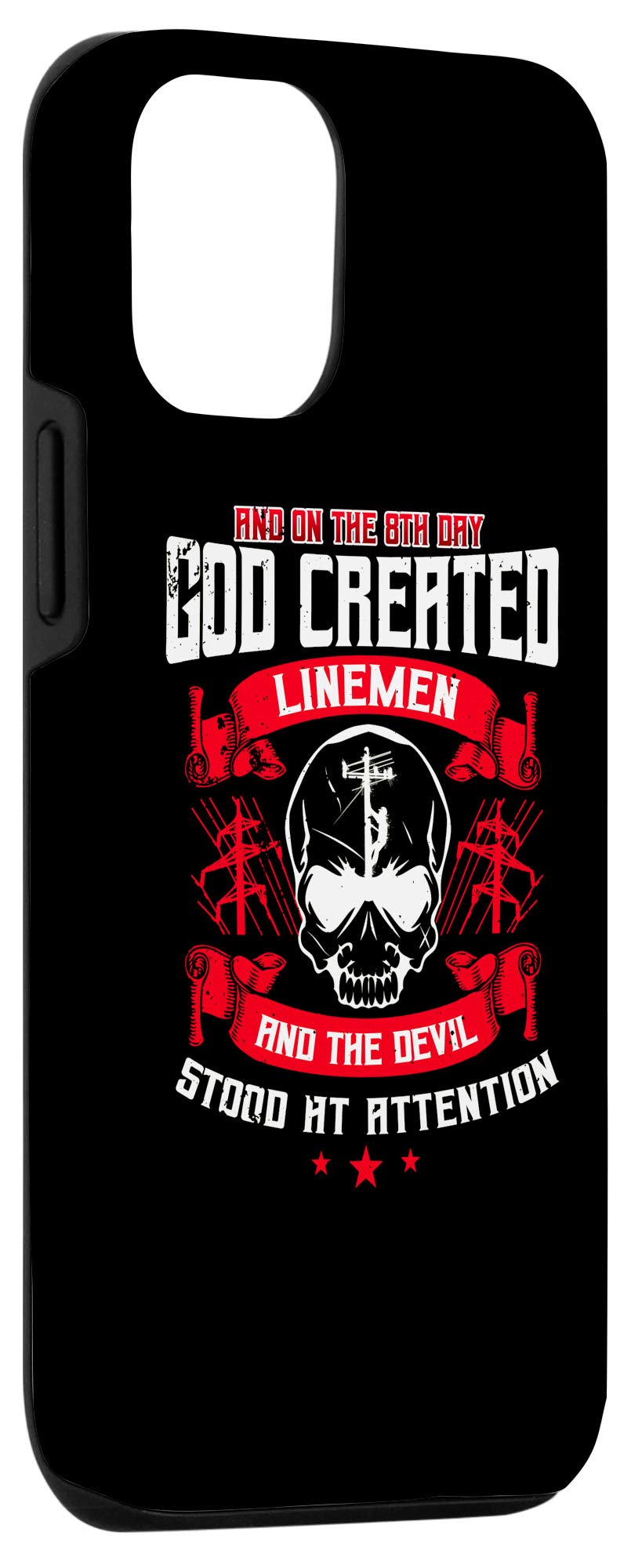 iPhone 12/12 Pro Protective Case - Perfect Lineman Gift & Line Worker Appreciation Present | Durable Phone Cover for Utility Workers | Ideal for Outdoor Work, Construction Sites & Everyday Use