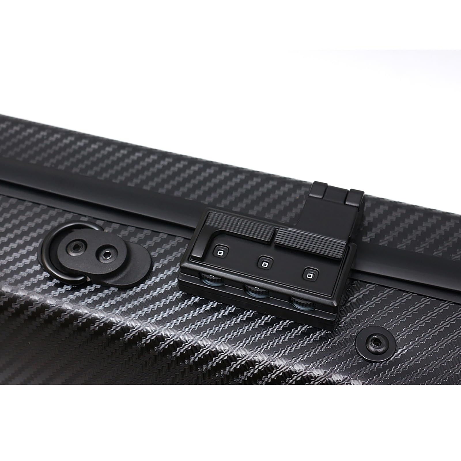 Premium 4/4 Full Size Carbon Fiber Violin Case - High Strength Hard Shell with Durable Handles & Backpack Straps - Includes Music Sheet Bag & Combination Lock (Black) - Perfect for Professional Musicians, Travel & Music School Use