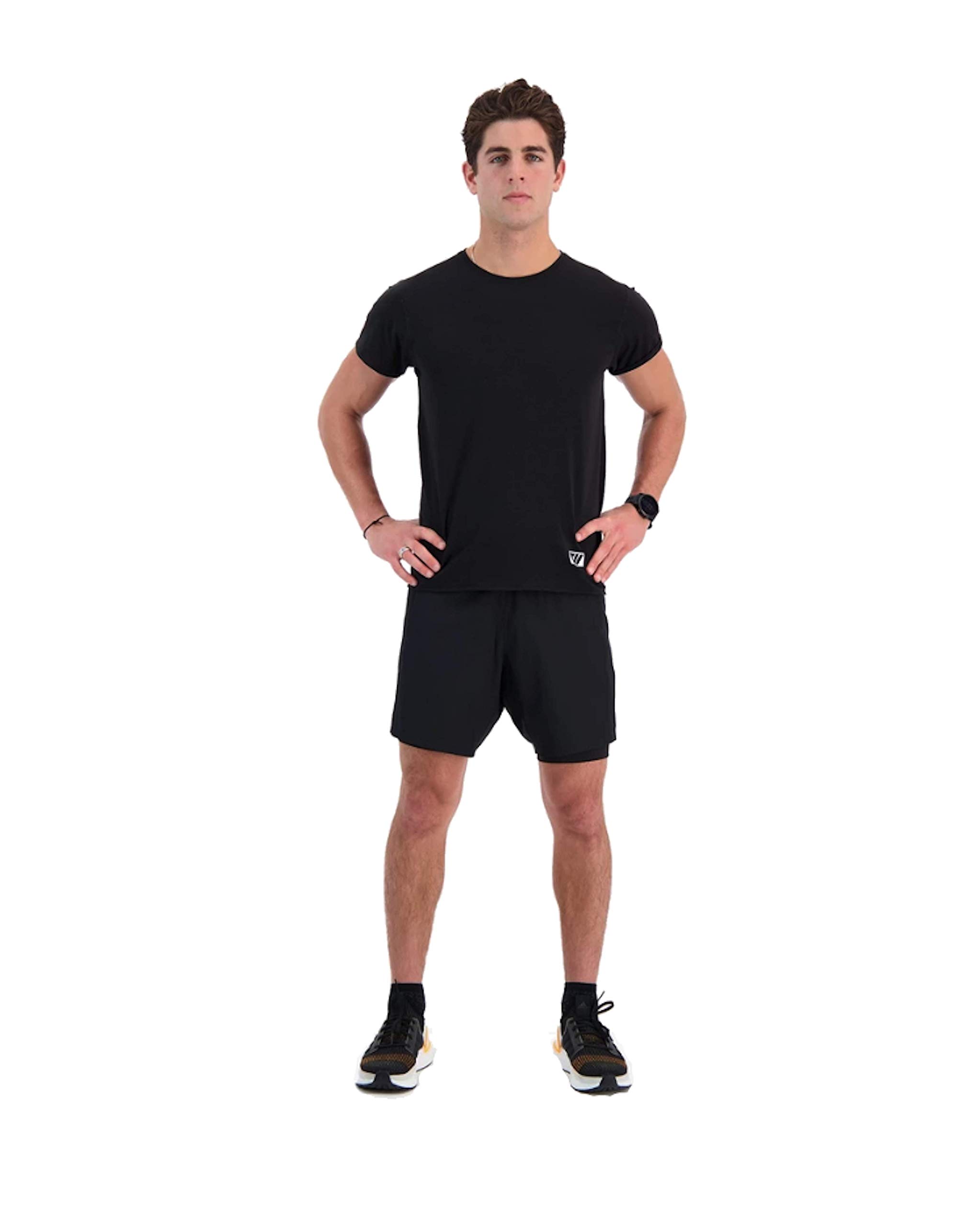 WOLACO Men's Grand 2-in-1 Gym Shorts - Athletic Breathable Workout Training Shorts with Pockets for Running, Basketball & Gym | Comfortable Moisture-Wicking Activewear