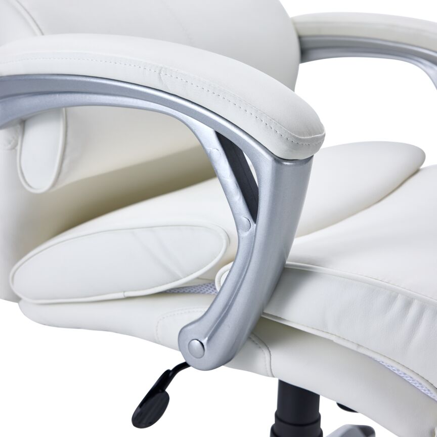 Ergonomic Callan Office Chair - Adjustable Height & Lumbar Support, White - Perfect for Home Office, Gaming & Workspace Comfort