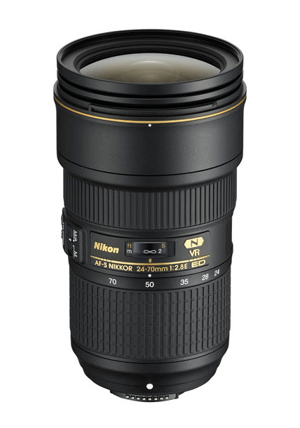 Nikon AF-S NIKKOR 24-70mm f/2.8E ED VR Lens - Professional Full Frame DSLR Camera Lens with Vibration Reduction for Portrait, Wedding & Event Photography