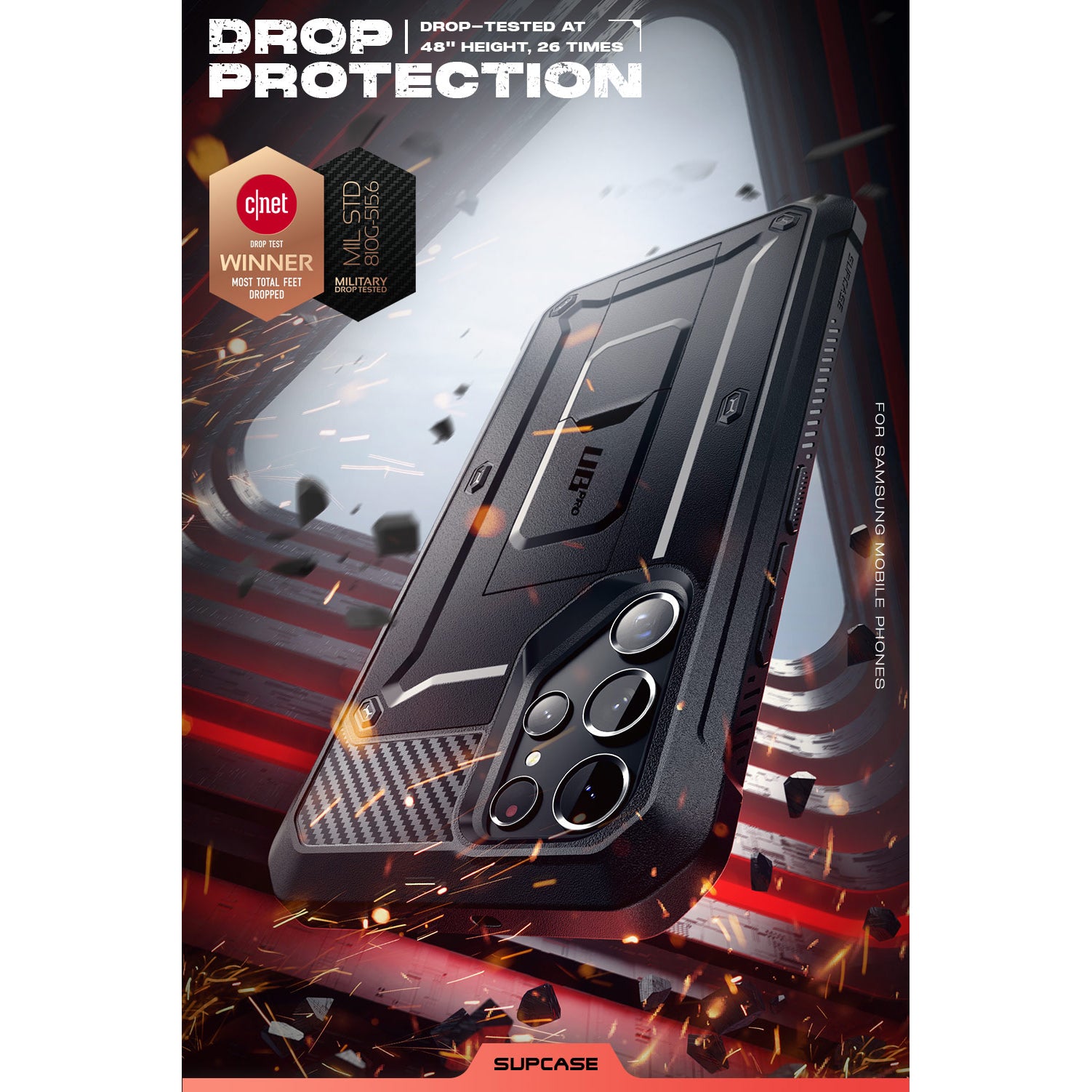 Samsung Galaxy S22 Ultra Unicorn Beetle Pro Case with Screen Protector - Heavy Duty Shockproof Cover for Maximum Protection | Perfect for Outdoor, Work & Travel