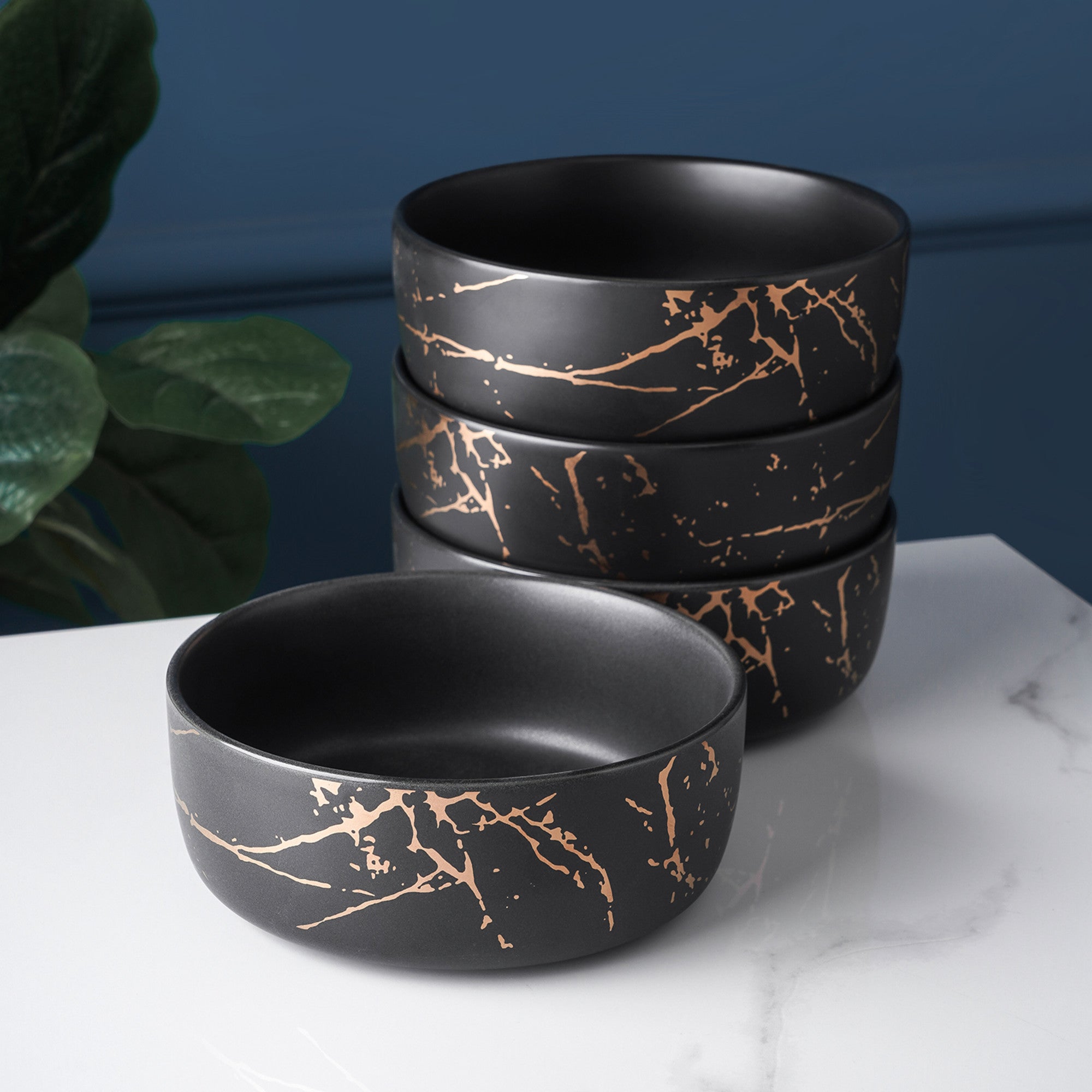 Premium Zora Porcelain Bowl - Elegant Black Ceramic Dish for Soup, Salad & Dessert | Durable Dinnerware for Home, Restaurant & Special Occasions