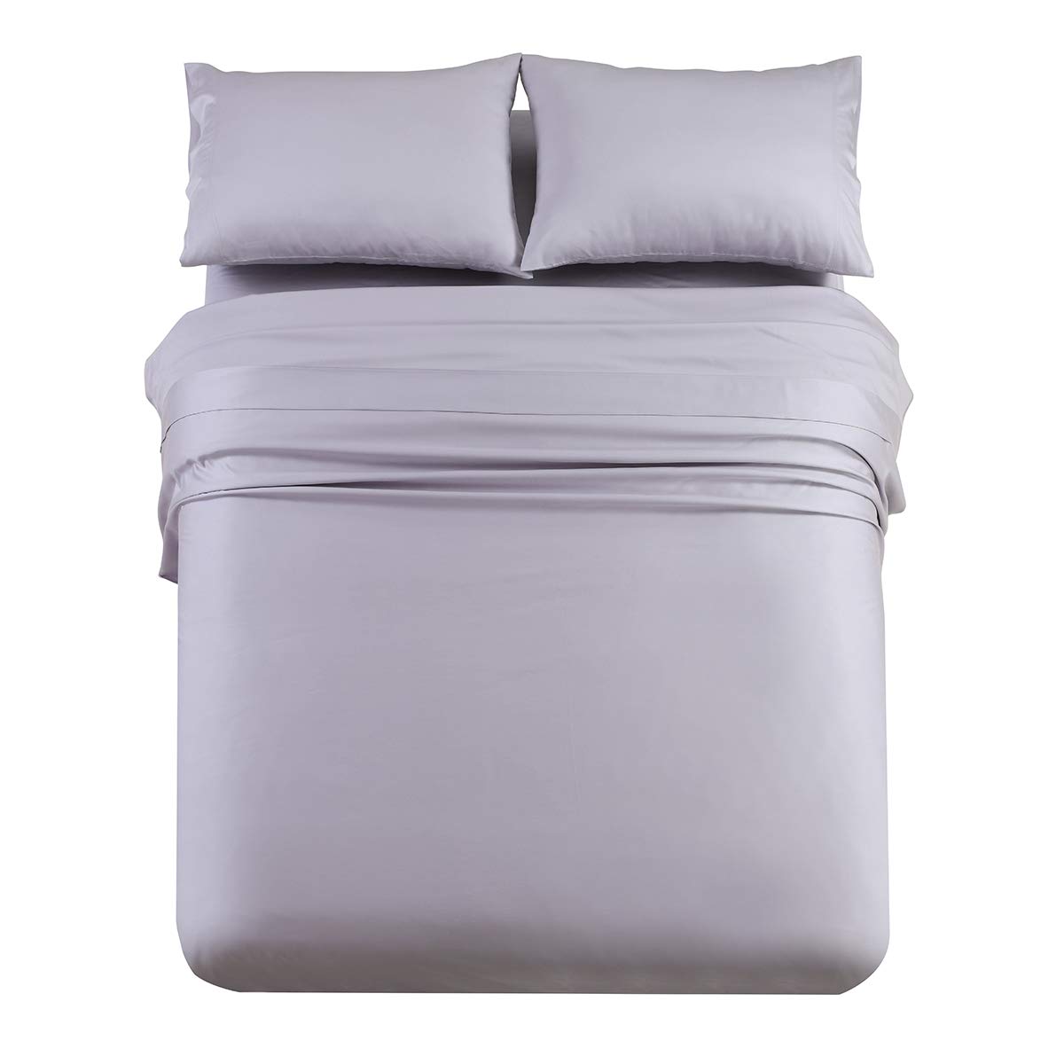 Premium 600-Thread-Count 100% Tencel Lyocell Queen Size 4-Piece Bed Sheet Set - Soft & Breathable Luxury Bedding for All-Season Comfort - Perfect for Master Bedroom, Guest Room & Vacation Homes