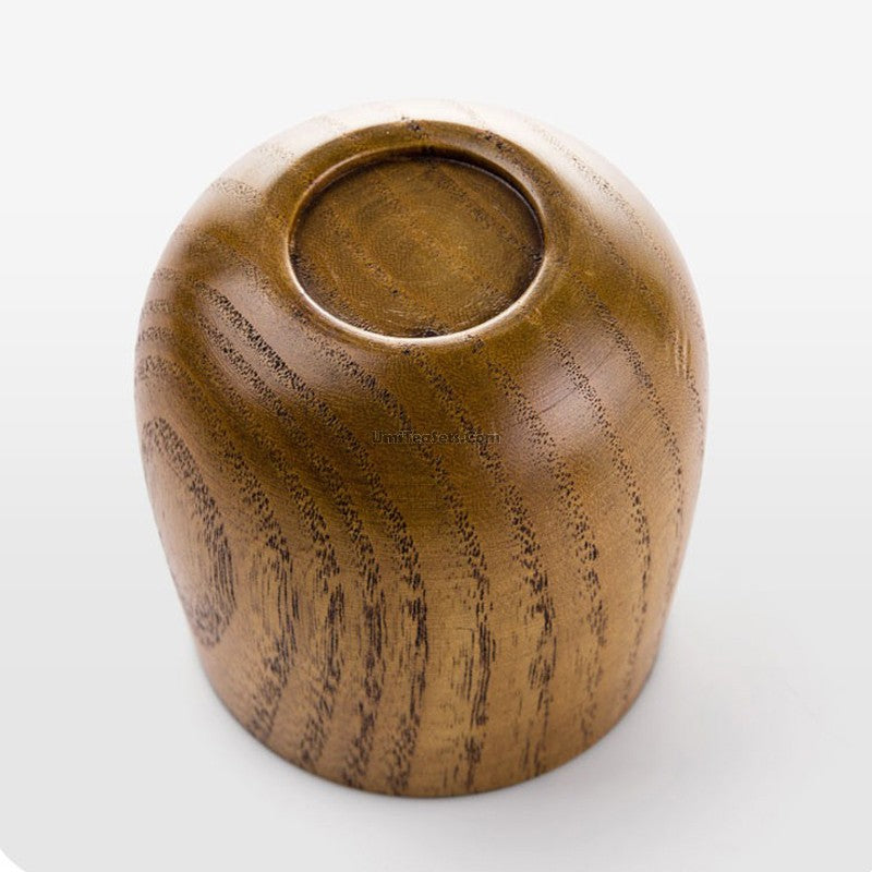 Japanese Style Wooden Tea Cup Set of 2 - Handcrafted Traditional Matcha Tea Bowl - Perfect for Japanese Tea Ceremony, Home Decor & Gift