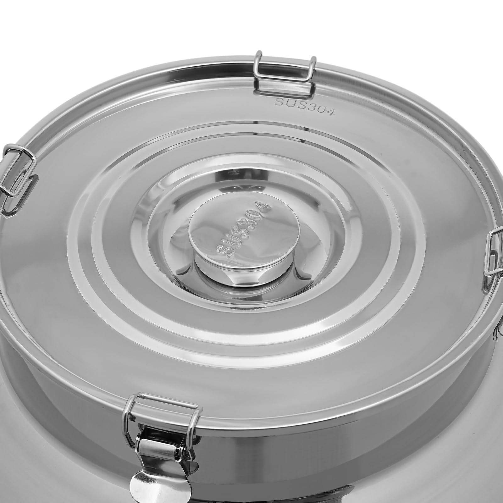 Premium 304 Stainless Steel 20 Gallon (76L) Milk Can with Airtight Lid - Heavy Duty Food Grade Container for Milk, Wine, Brewing & Storage - Ideal for Dairy Farms, Home Brewing & Commercial Use