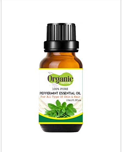 Organic Peppermint Essential Oil - 100% Pure, Natural & Therapeutic Grade for Aromatherapy, Massage & Stress Relief - Perfect for Diffusers, Skincare & DIY Home Remedies