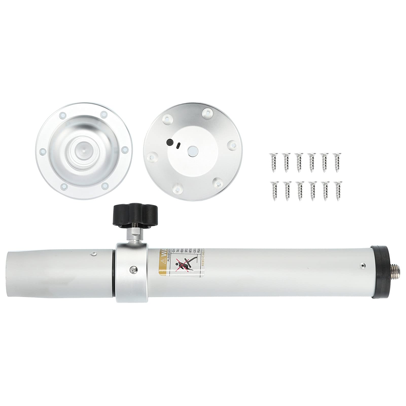 Adjustable Silver Table Pedestal Kit with Mount Base - Universal RV Dinette Legs for Caravan, Motorhome & Yacht - Perfect for Outdoor Dining & Compact Spaces