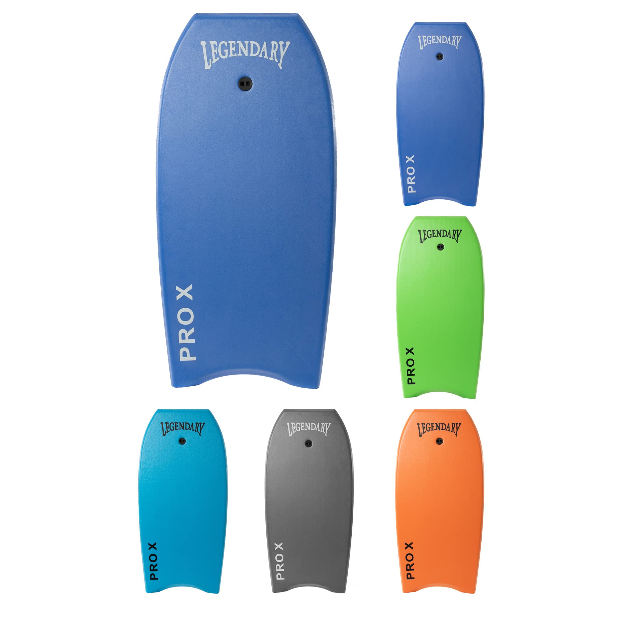 Legendary Pro X Bodyboard - Premium Hard Slick Bottom Boogie Board for Kids & Adults - Durable EPS Core with Heat Sealed Construction - Includes Leash - Perfect for Beach Waves, Surfing, and Water Sports