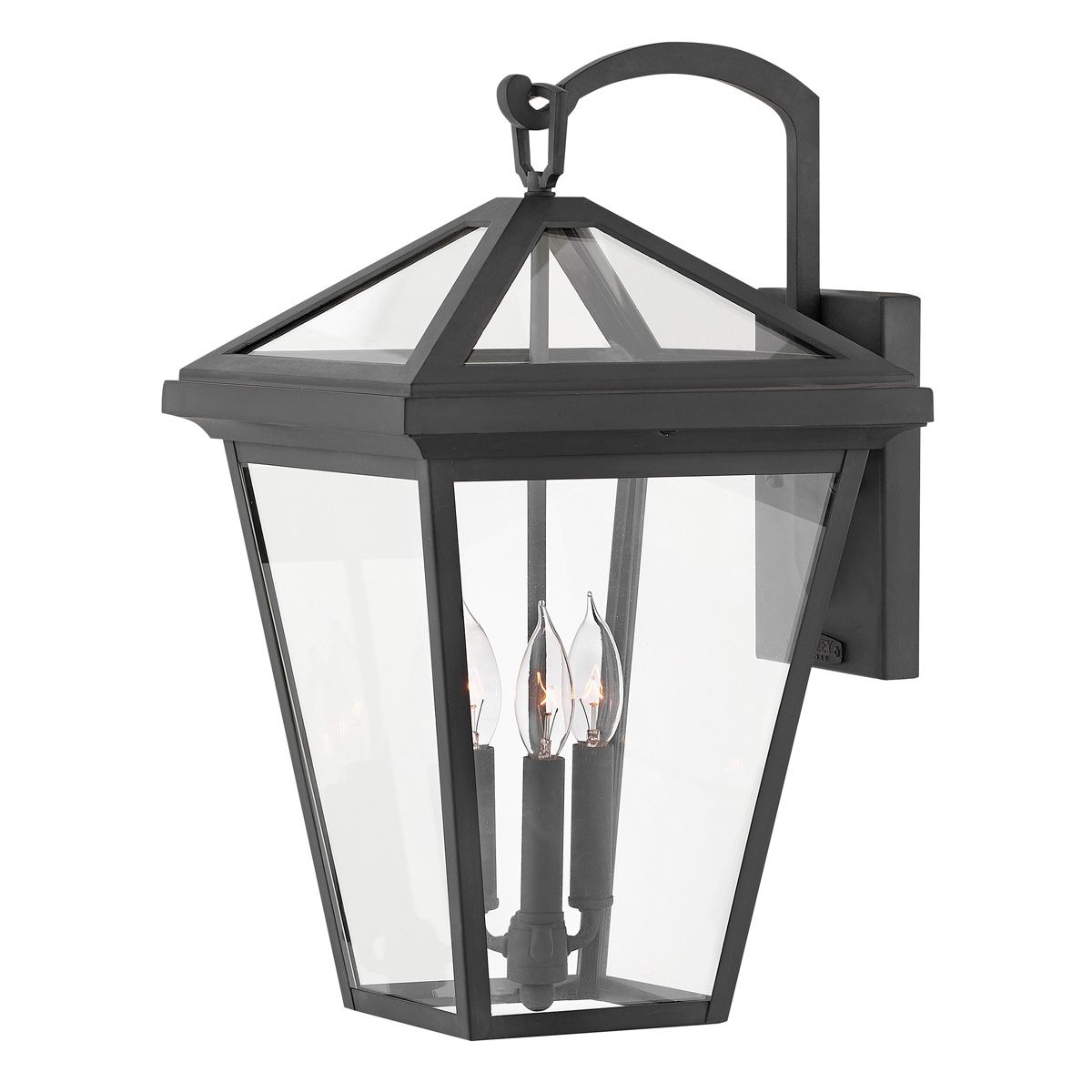 Alford Place 2/3Lt Small/Medium/Large Outdoor Wall Lantern in Museum Black with E14 Socket and IP44 Rating - Perfect for Porch, Garden, and Patio Lighting