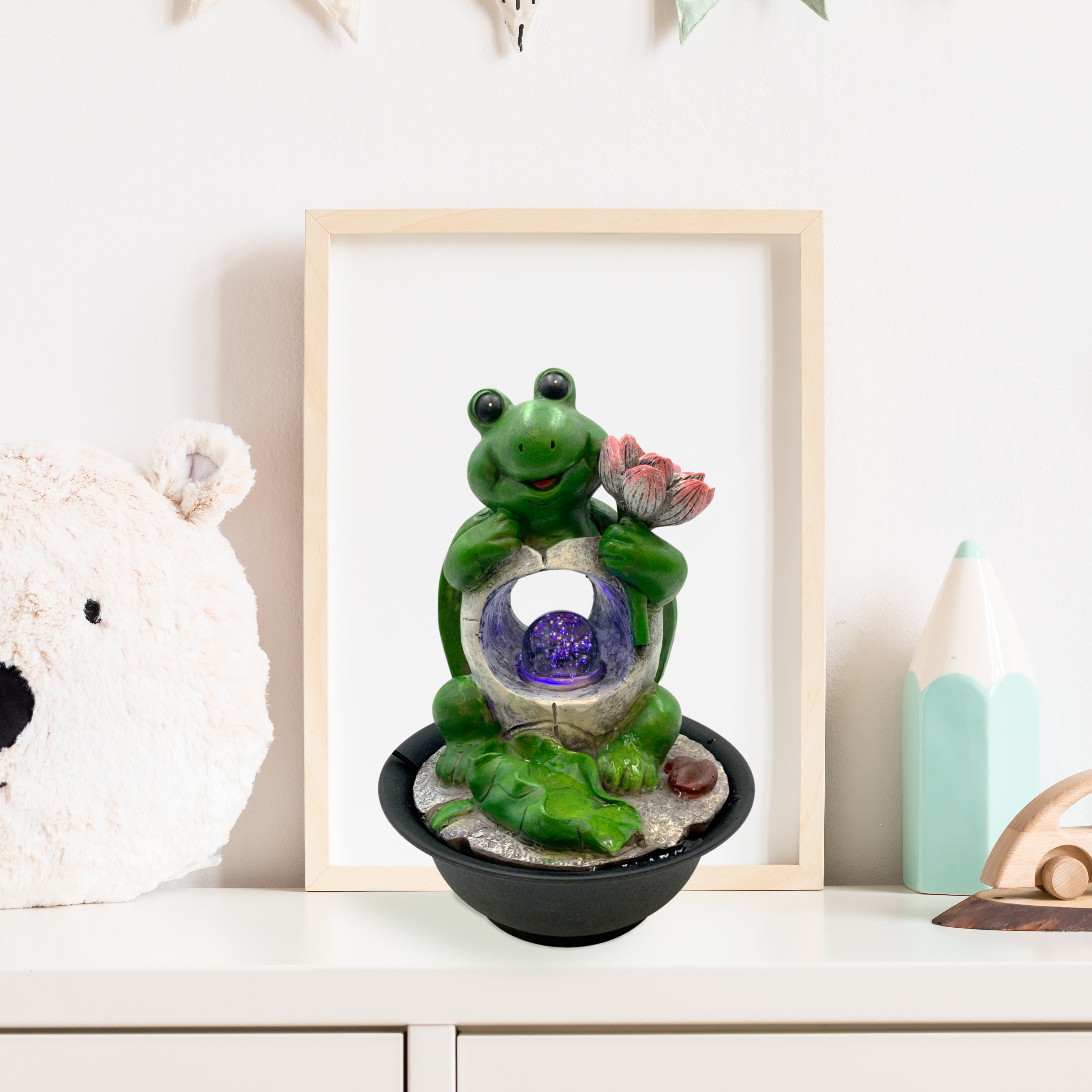 Relaxing Shelly Tabletop Fountain - Indoor Water Feature for Home & Office Decor, Meditation & Stress Relief