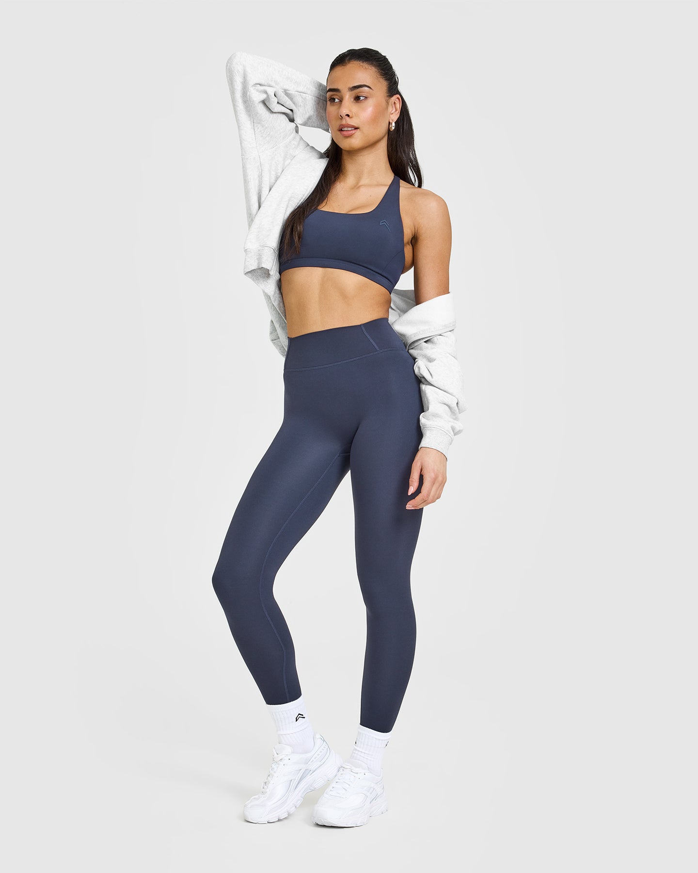 Timeless Square Neck Sports Bra for Women - True Blue | High Support Workout Top for Yoga, Running & Gym