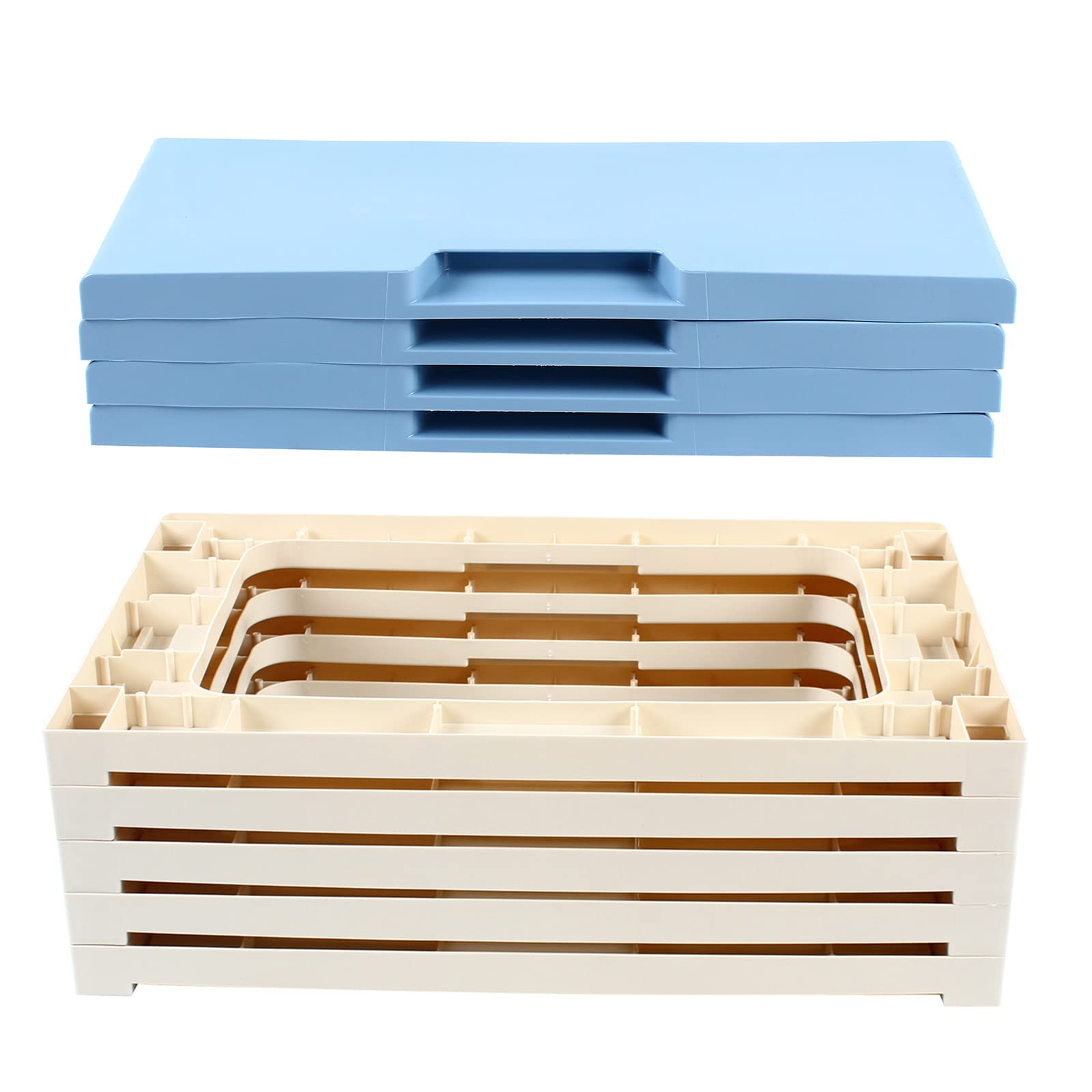 LOYALHEARTDY 6-Drawer Plastic Storage Dresser with Wheels - Organizer for Toys, Snacks, Clothes - Portable Cabinet for Bedroom, Living Room, Playroom (Blue) | Ideal for Kids' Room, Dorm, Office & Home Organization