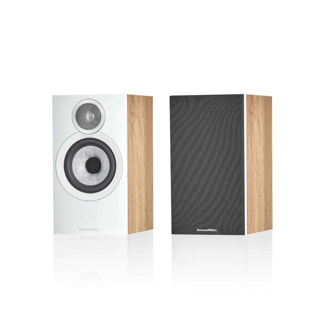B&W 607 S3 Bookshelf Speakers - Premium Pair of Stand Mount HiFi Speakers for Home Theater & Music Listening