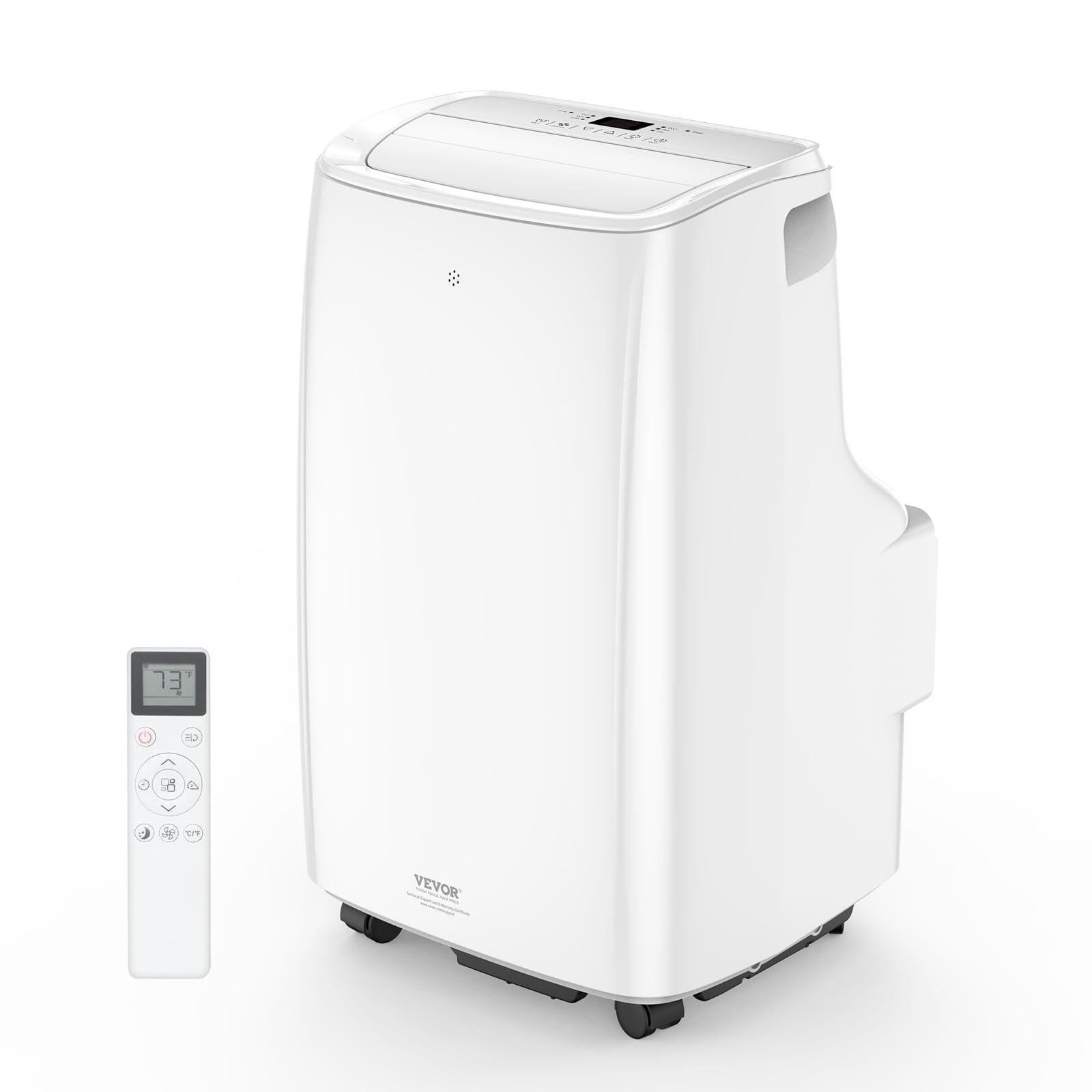 VEVOR 12,000 BTU Portable Air Conditioner - 3-in-1 Cooling, Dehumidifier & Fan for Rooms up to 550 sq.ft - Includes Remote & Window Kit - Perfect for Bedrooms, Living Rooms & Home Offices