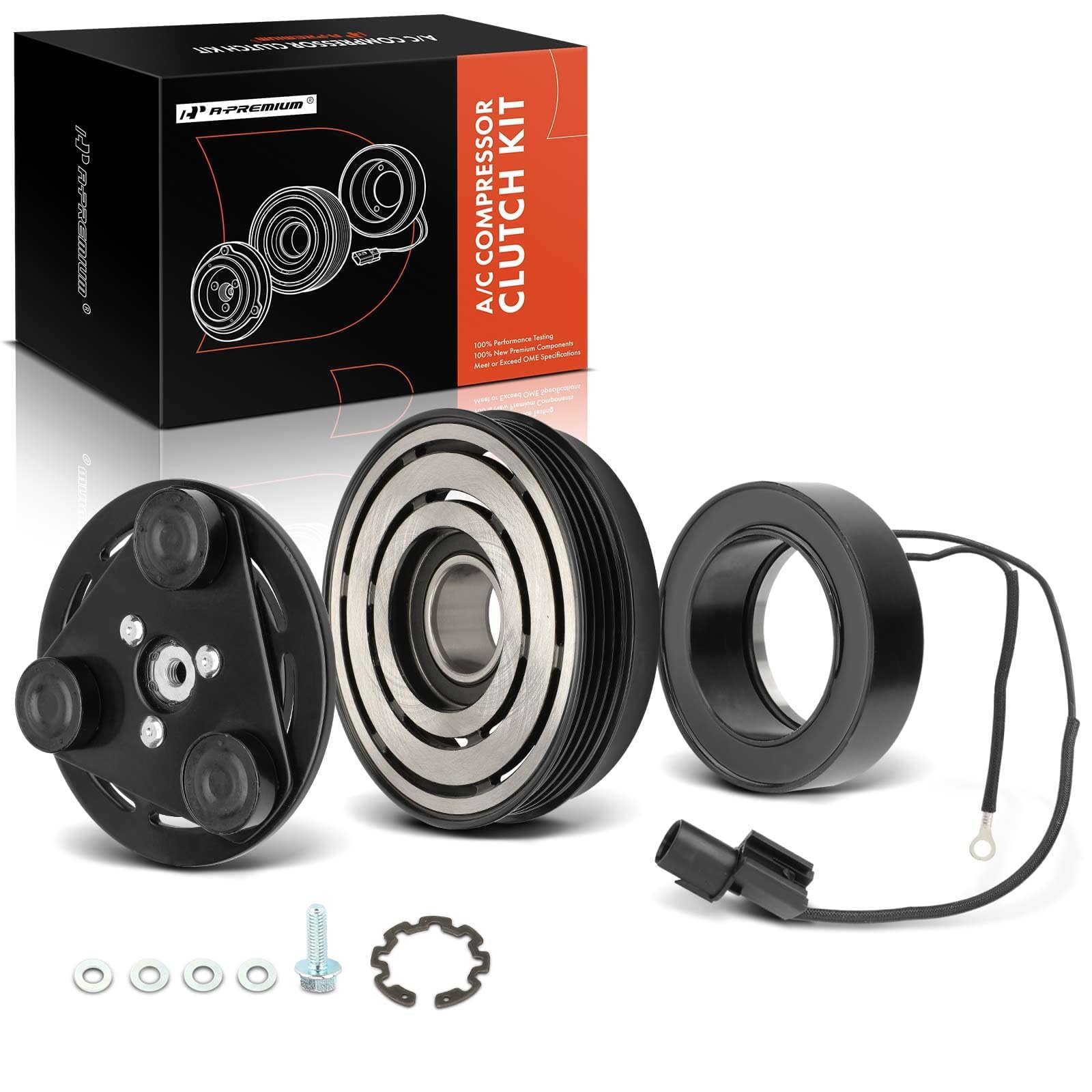 Premium A/C Compressor Clutch Kit for 2003-2006 Kia Sorento 3.5L - Direct Replacement Part for Smooth Cooling Performance - Perfect for Summer Road Trips & Hot Weather Driving