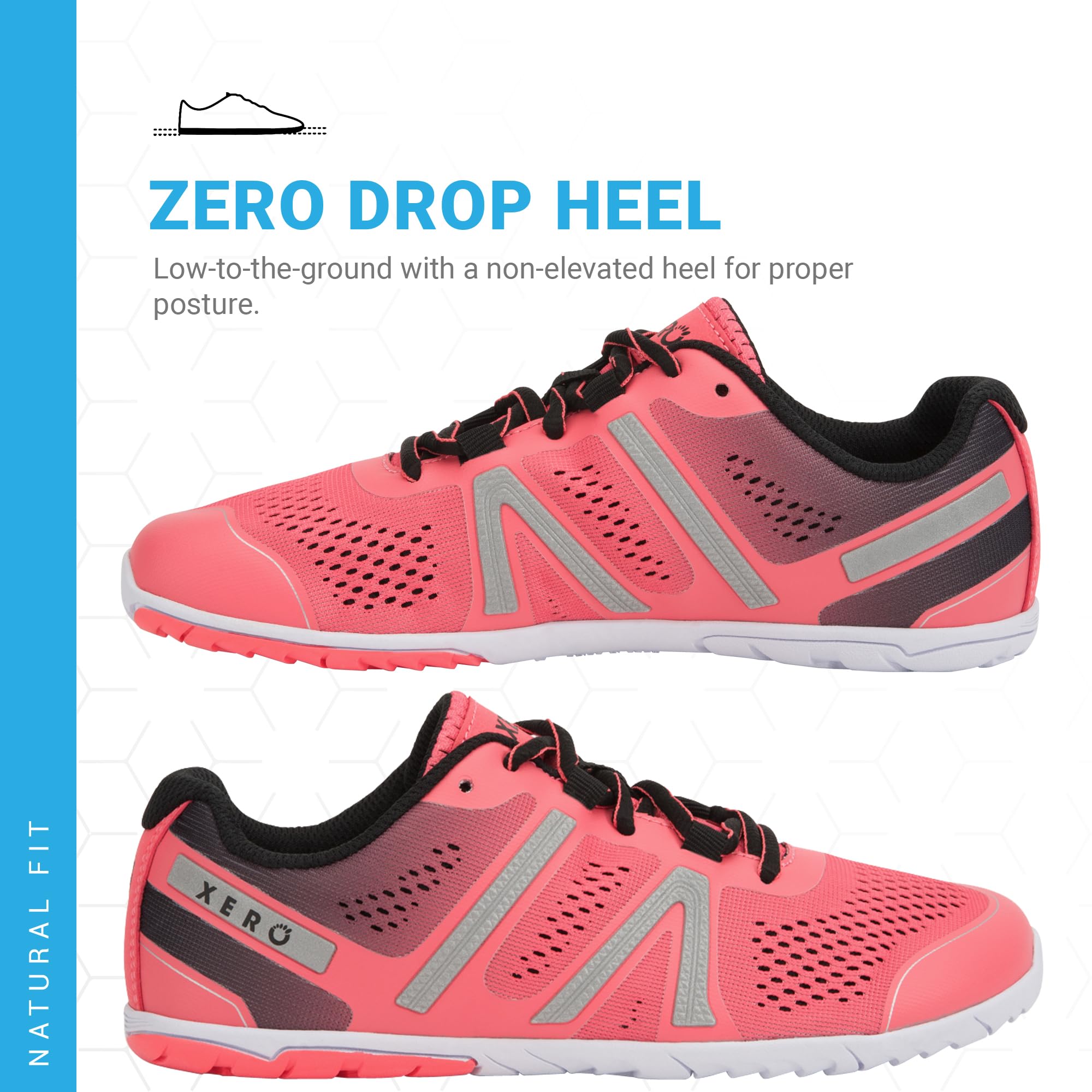 **Xero Shoes Barefoot Running Shoes for Women - Minimalist, Zero Drop, Wide Toe Box | HFS Women's Running Shoes | Lightweight & Flexible for Trail Running, Gym Workouts & Everyday Wear**