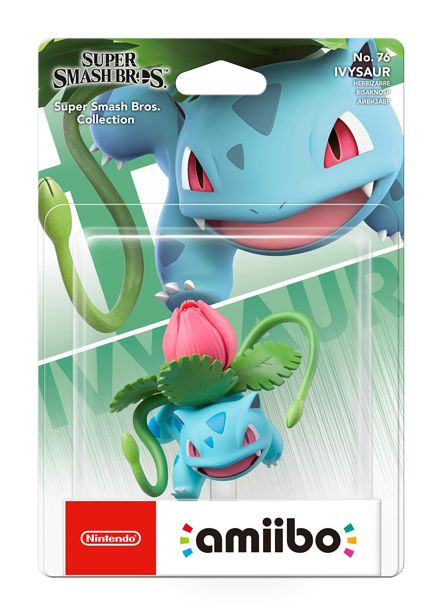 Nintendo Switch Amiibo Ivysaur Figure - Compatible with Super Smash Bros Ultimate & Animal Crossing
