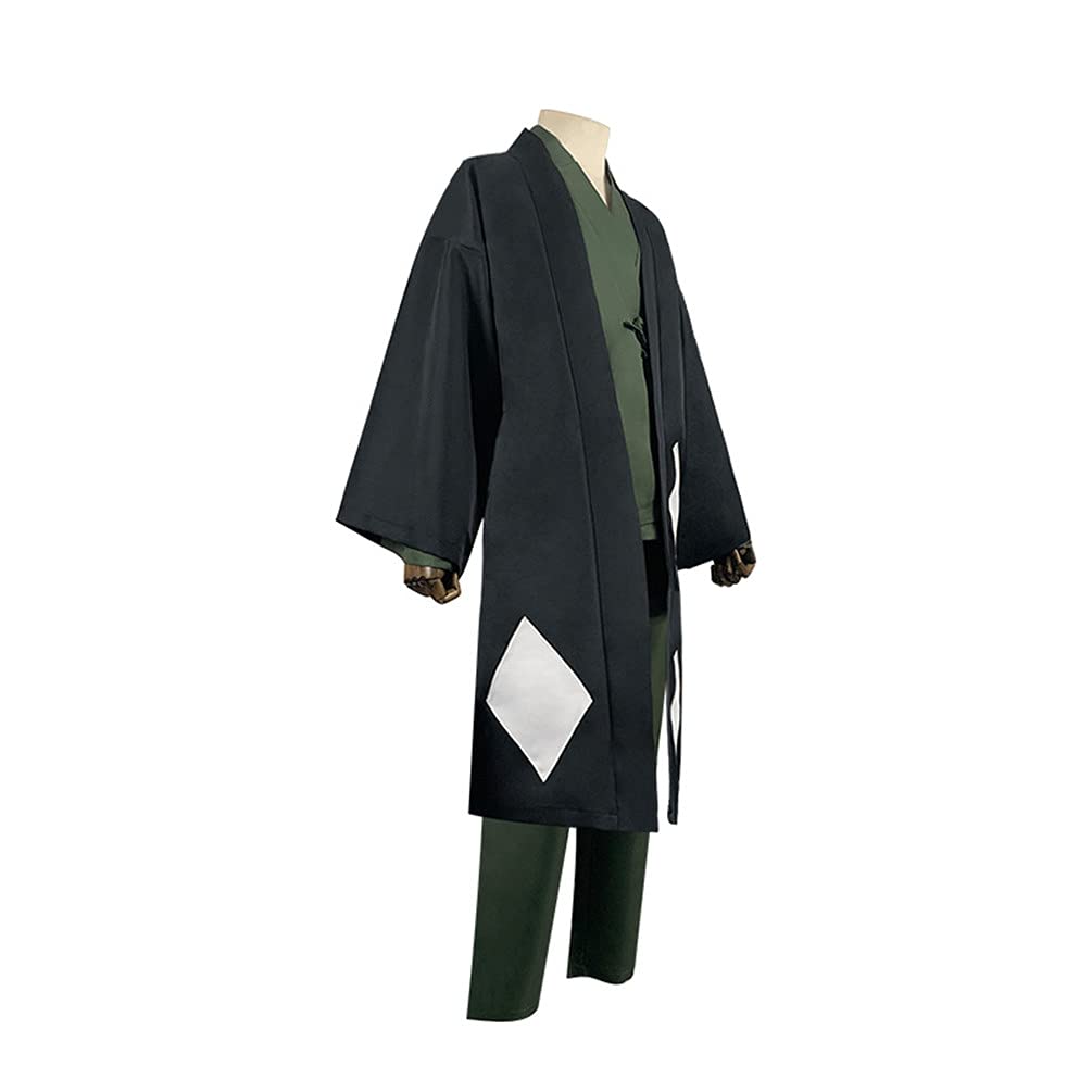 Bleach Anime Urahara Kisuke Cosplay Costume Set - Hat, Kimono & Cloak for Halloween, Conventions & Anime Events | Official Licensed Outfit