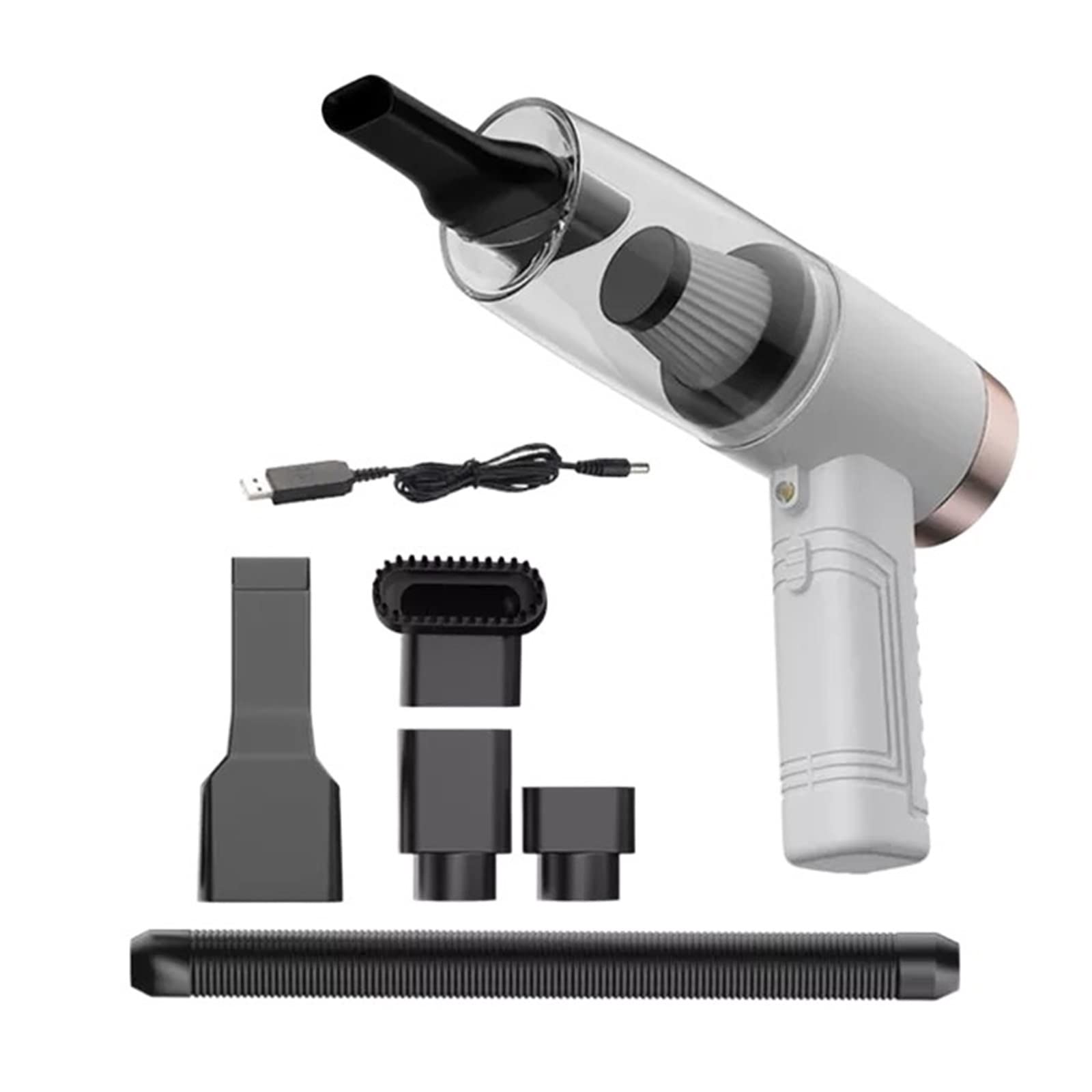 Fangsky Cordless Handheld Vacuum Cleaner - 6000Pa 120W Powerful Suction, USB Rechargeable, Lightweight & Portable for Car, Home, Office - Ideal for Pet Hair, SUV, Truck & Auto Detailing (Color: D)