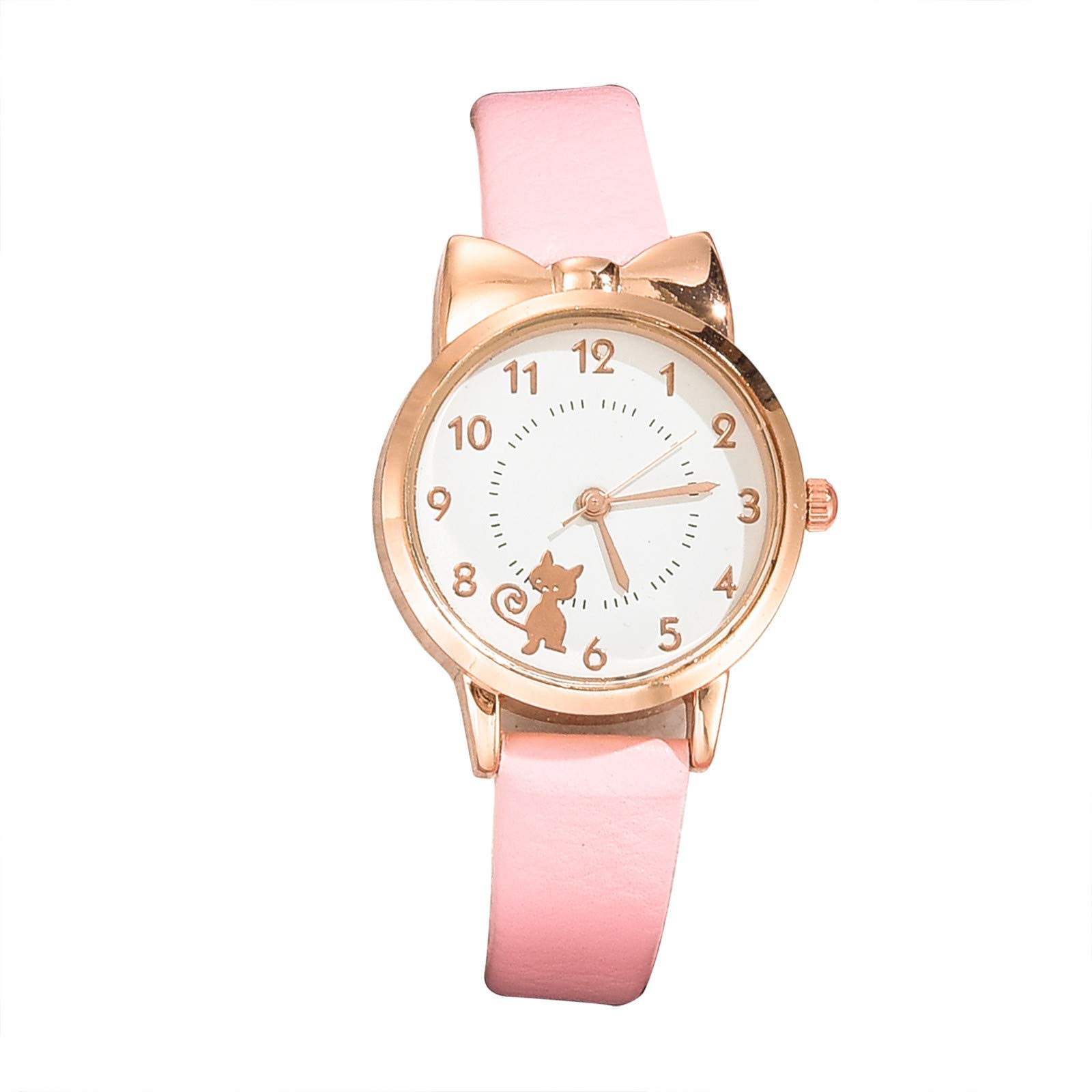 Trendy Korean Women's Quartz Wristwatch with Cat Design - Fashionable Casual Bracelet Watch for Women | Perfect for Everyday Wear, Office & Date Nights