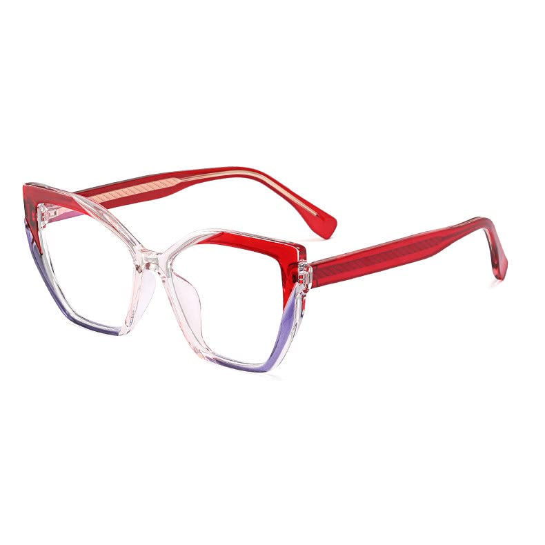 Women's Cat Eye Multifocal Progressive Photochromic Reading Glasses - Transition Computer Glasses with Anti-UV Protection - Perfect for Reading, Driving & Outdoor Activities
