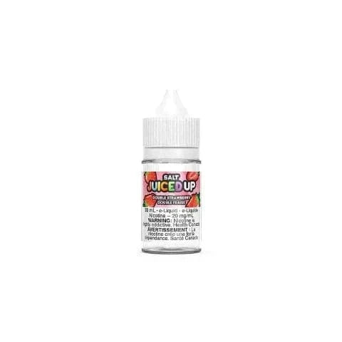 Double Strawberry Salt Nic E-Liquid - Juiced Up Salts 30mL (Manitoba) | Sweet Fruity Vape Juice for Pod Systems & Vape Pens | Perfect for All-Day Vaping & Flavorful Clouds