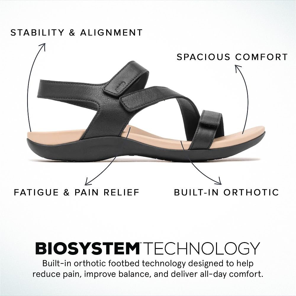 ABEO Oasis Women's Orthopedic Sandals with Metatarsal & Arch Support - Comfortable Walking Shoes for Plantar Fasciitis Relief - Perfect for Summer, Travel & Everyday Wear