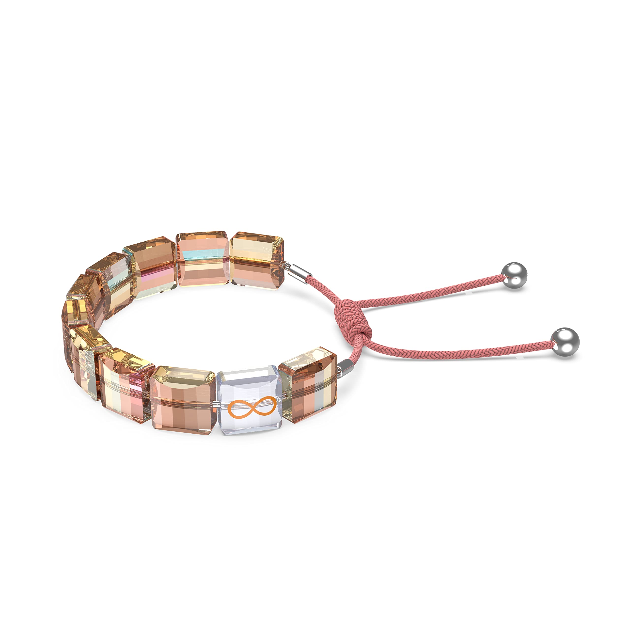 Swarovski Letra Symbolic Crystal Bracelet - Elegant Jewelry Gift for Women, Engraved Initial Charm Bracelet | Perfect for Birthday, Anniversary & Special Occasions