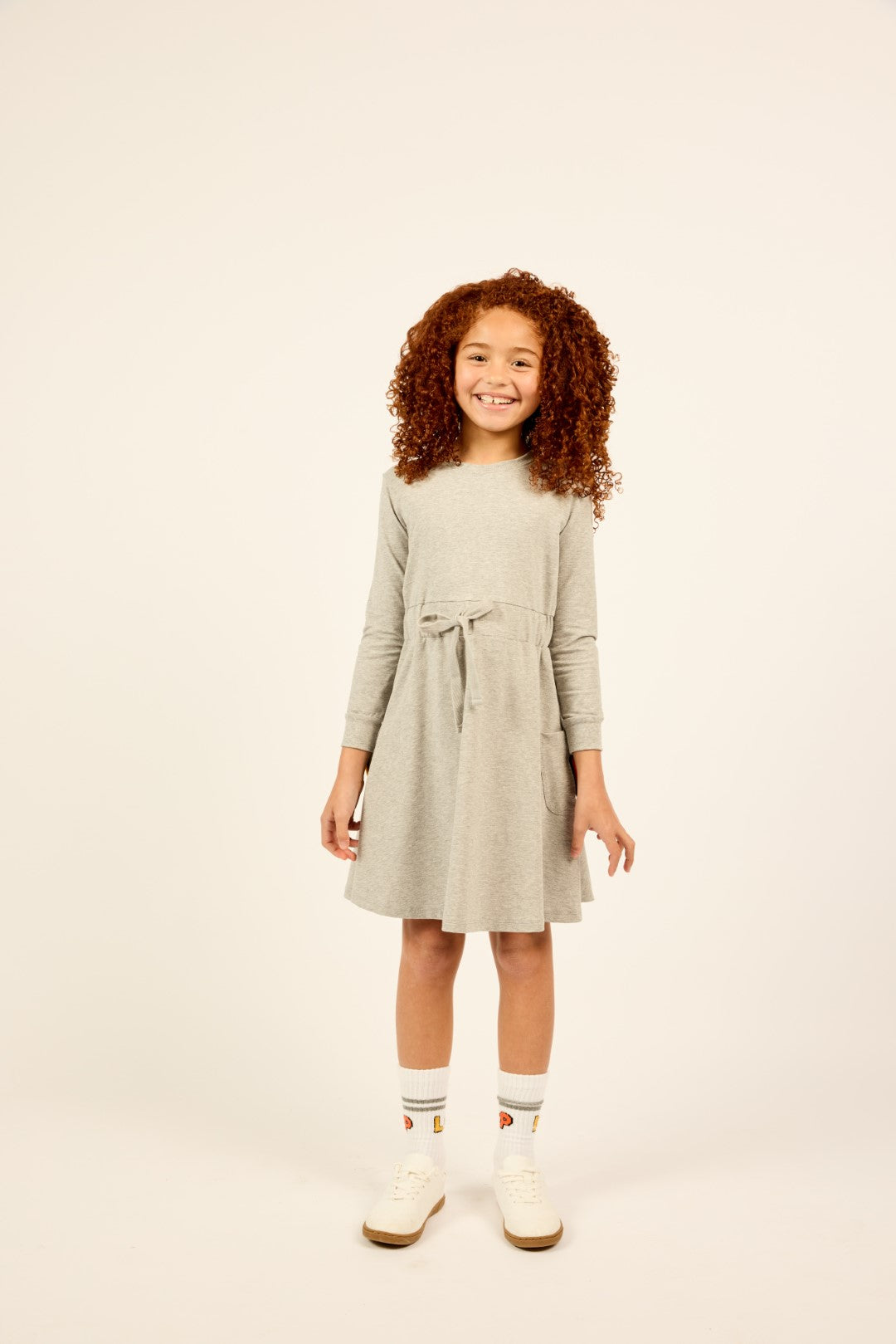 Little Parni Pocket Grey Dress K488 - Stylish Casual Dress for Women, Perfect for Office, Date Night & Everyday Wear