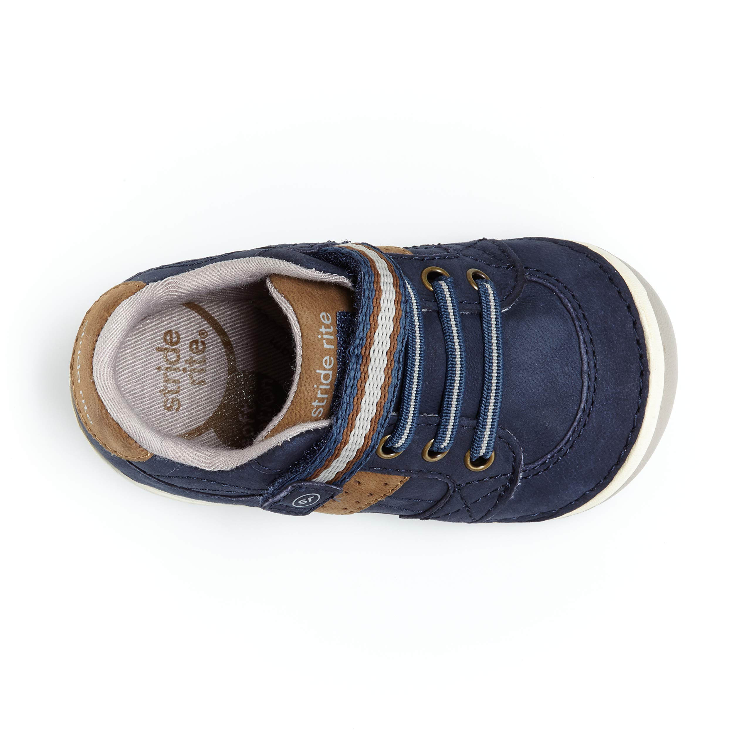 Stride Rite Artie Lightweight Leather Sneakers for Toddler Boys - Comfortable Walking Shoes for Playground, Park & Everyday Wear