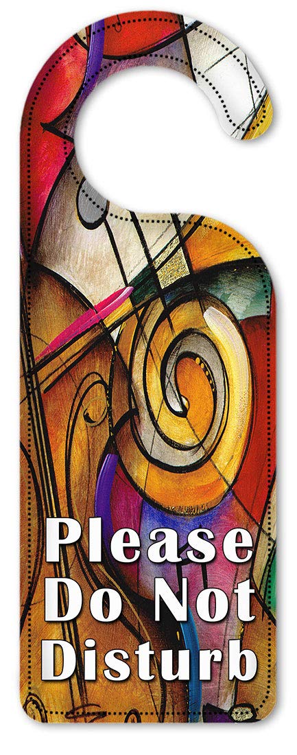 Art Plates Do Not Disturb Door Hanger Sign - Keyboard Style - Perfect for Home Office, Hotel Rooms & Privacy Needs
