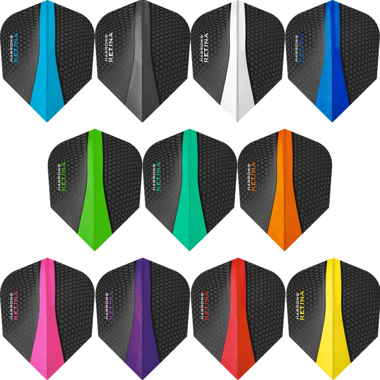 Harrows Retina Standard Dart Flights - Professional Dart Accessories for Precision Play | Perfect for Tournaments, Pubs & Home Practice