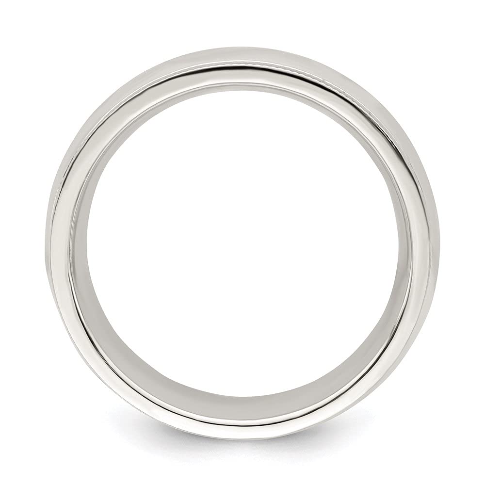 Diamond2Deal 6mm 925 Sterling Silver Wedding Band Ring for Men & Women - Perfect for Engagement, Anniversary & Everyday Wear