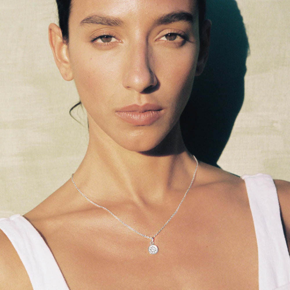 Anna Beck Artista Necklace - Handmade Bohemian Jewelry for Women, Sterling Silver Pendant Necklace | Perfect for Boho Fashion, Gift Giving & Special Occasions