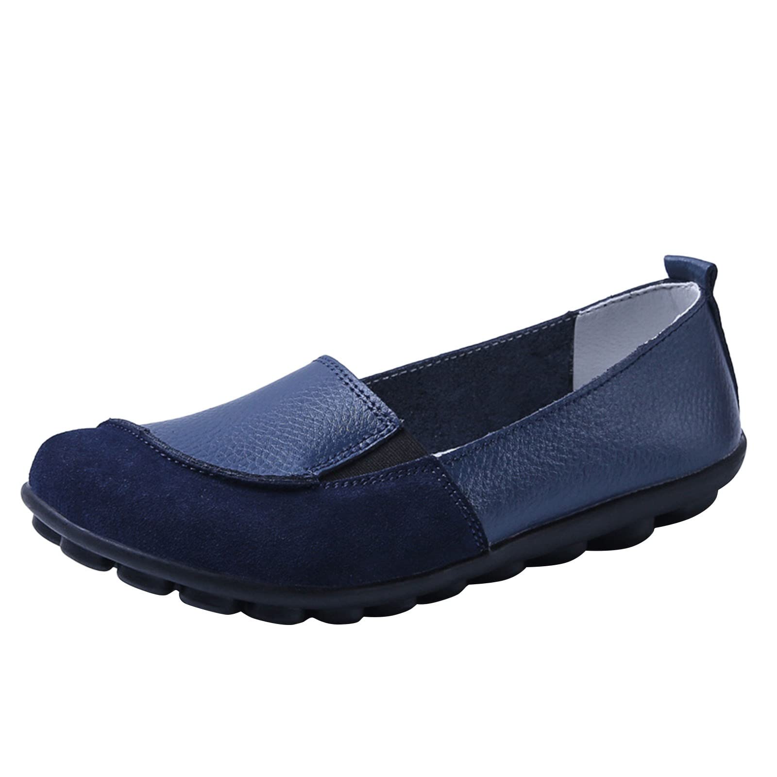 Women's Casual Leather Loafers - Comfortable Flat Heel Slip-On Shoes for Everyday Wear | Perfect for Office, Travel & Walking