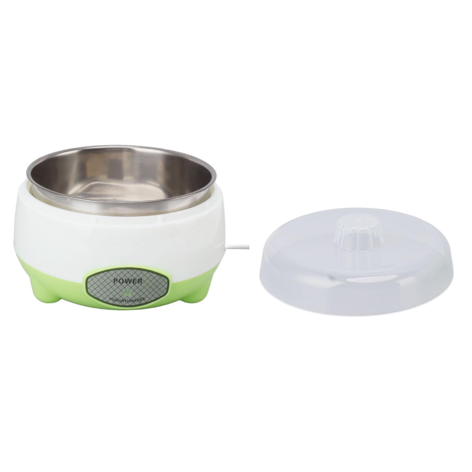 Electric Yogurt Maker Machine with Stainless Steel Container - 15W Energy Saving DIY Greek Yogurt Maker & Starter Kit for Homemade Yogurt - Perfect for Healthy Breakfast, Snacks, and Keto/Low-Carb Diets