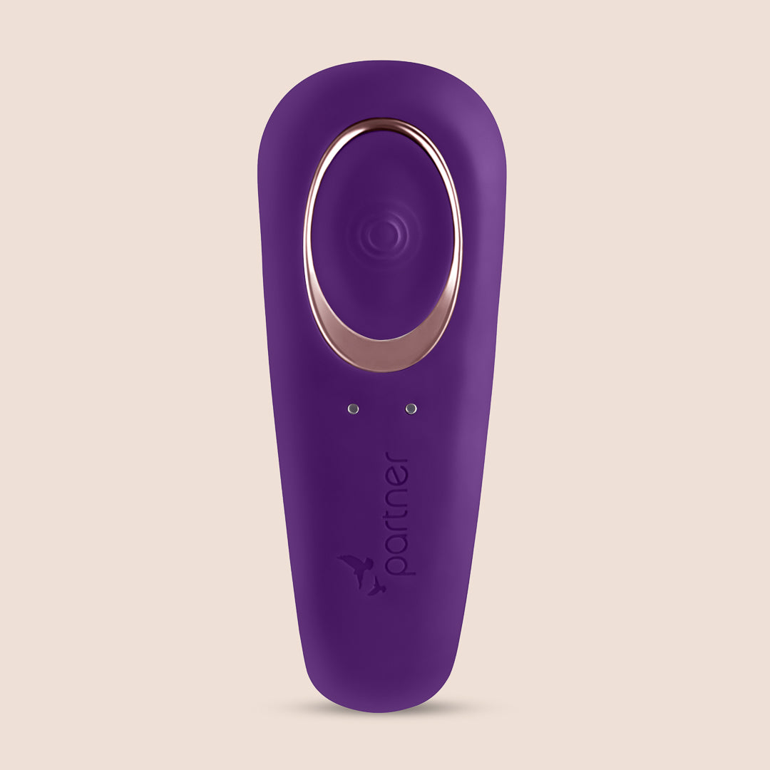 Satisfyer Double Partner - Dual Action Vibrator for Vaginal & Clitoral Stimulation | Rechargeable Adult Toy for Couples & Solo Play | Enhance Intimacy & Pleasure in Bedroom