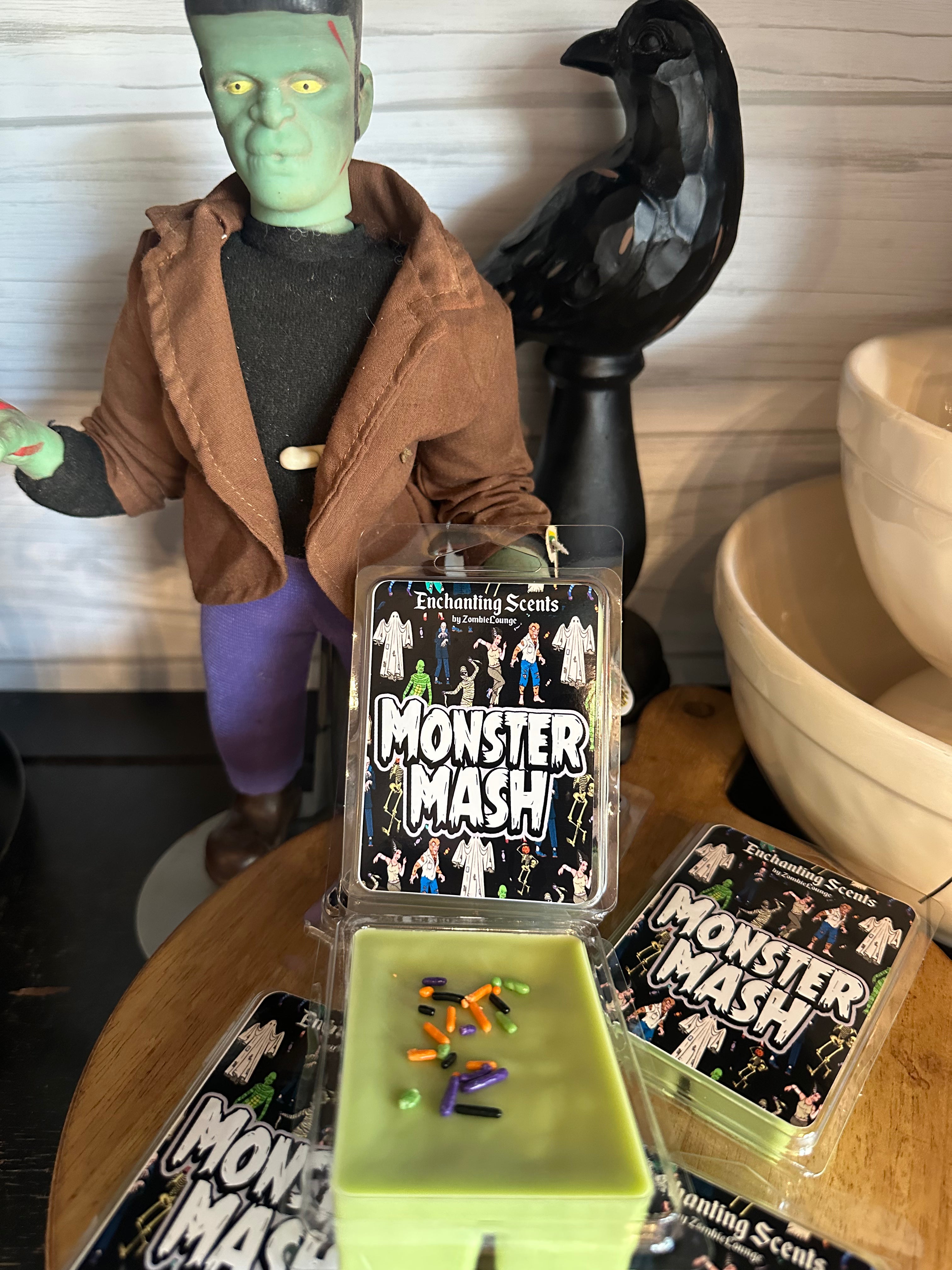 Monster Mash Wax Melts - Halloween Scented Wax Cubes for Wax Warmers - Perfect for Fall Decor, Home Fragrance & Spooky Party Ambiance