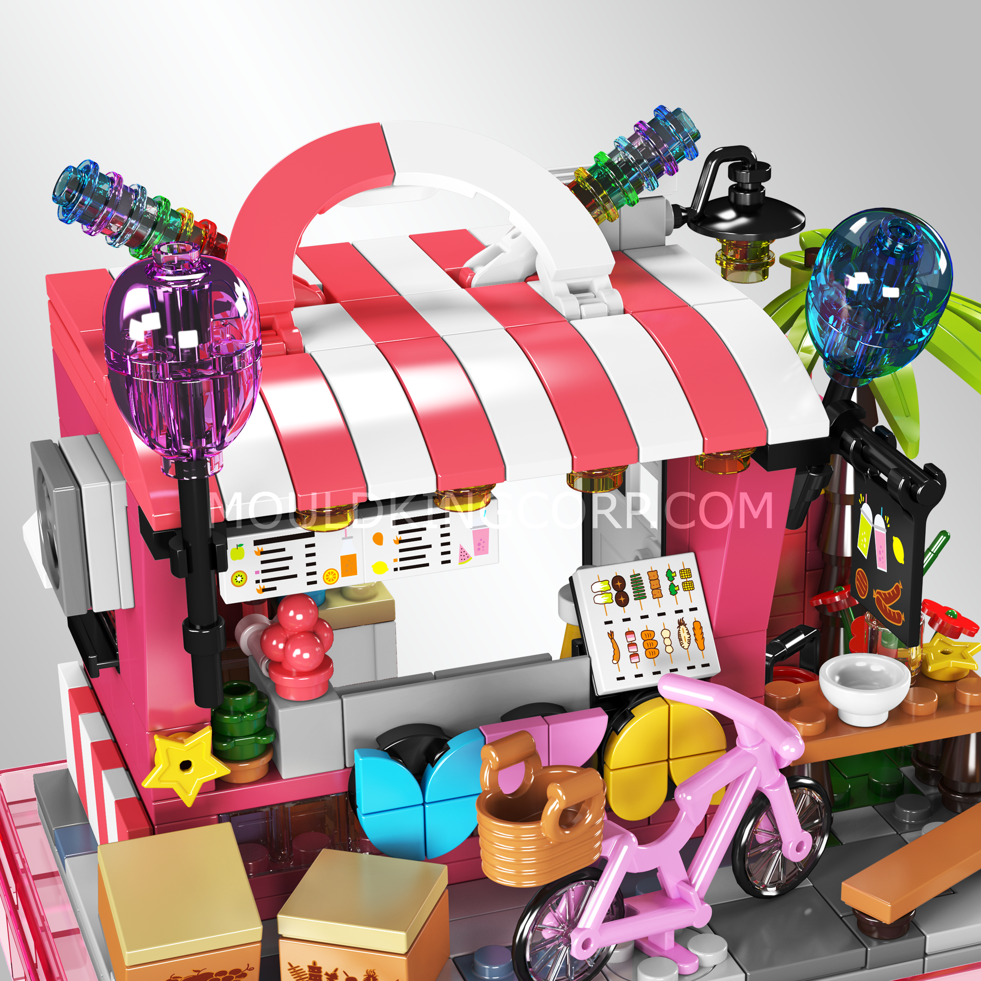 Mould King 24039 Gourmet Food Shop Building Blocks Set - 394 Pieces Creative Toy for Kids & Adults | Perfect for Birthday Gifts, Home Decoration & Educational Play