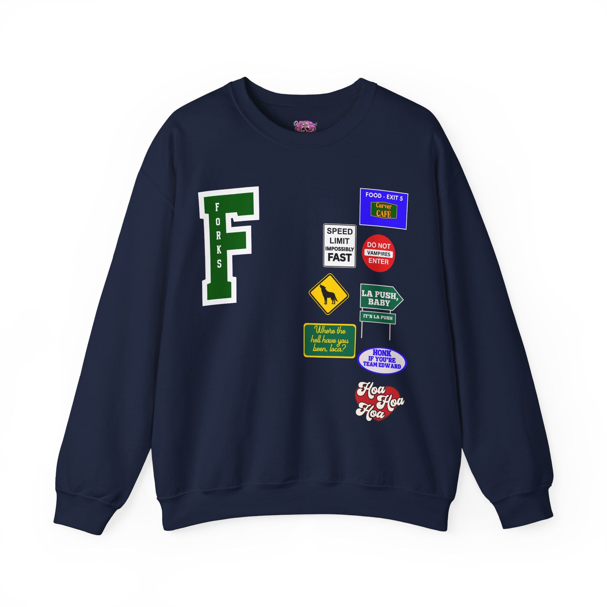 Stylish Forks Roadtrip Crewneck Sweatshirt - Comfortable Travel & Outdoor Pullover for Men & Women - Perfect for Road Trips, Camping & Casual Wear