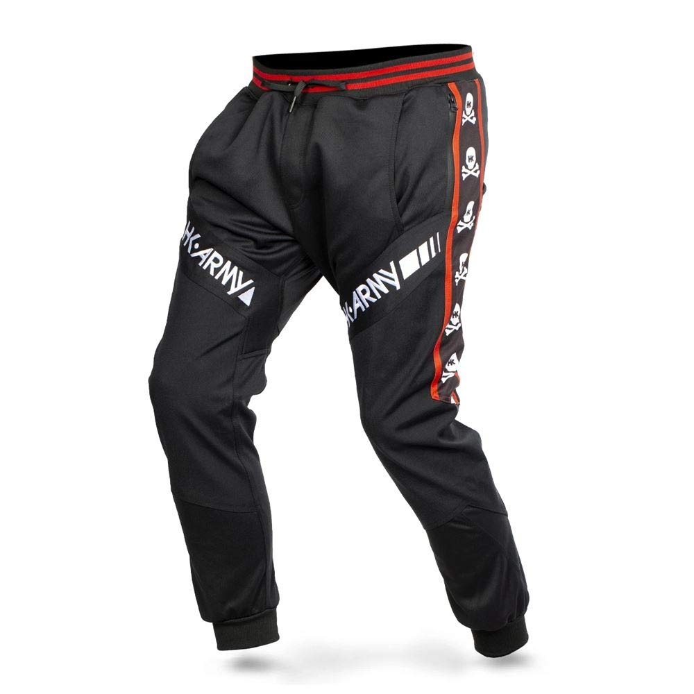 HK Army TRK Jogger Paintball Pants - Skulls Red - Small | Lightweight & Durable Paintball Gear for Outdoor Sports & Tactical Games